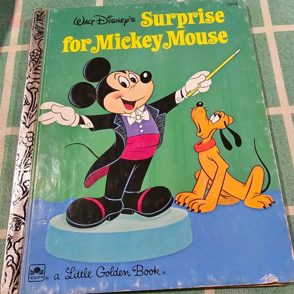 Vintage Little Golden Book Surprise for mickey mouse